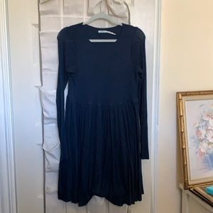 Navy blue long sleeve dress